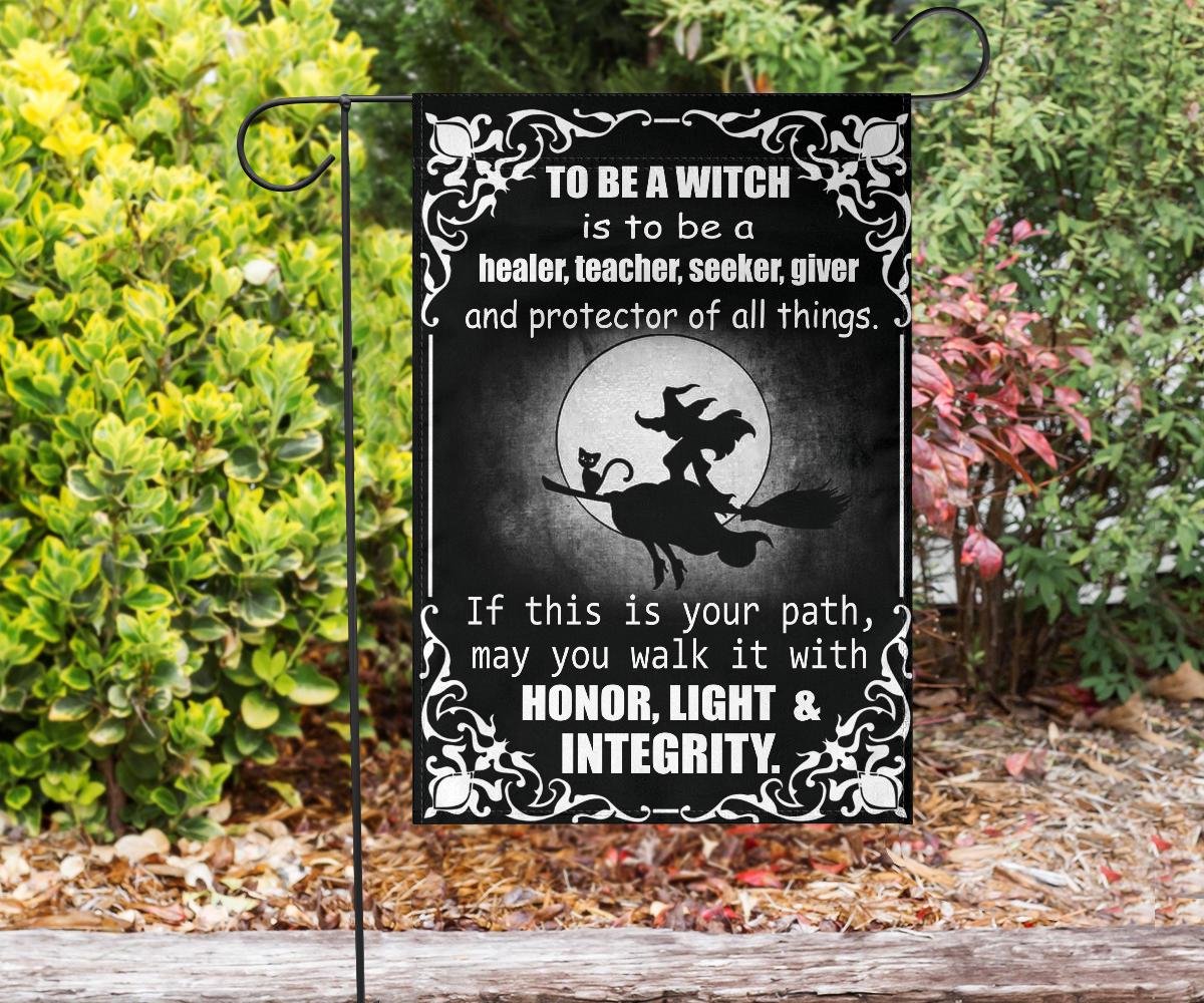 Be a Witch Flag Halloween Garden Flag-MoonChildWorld