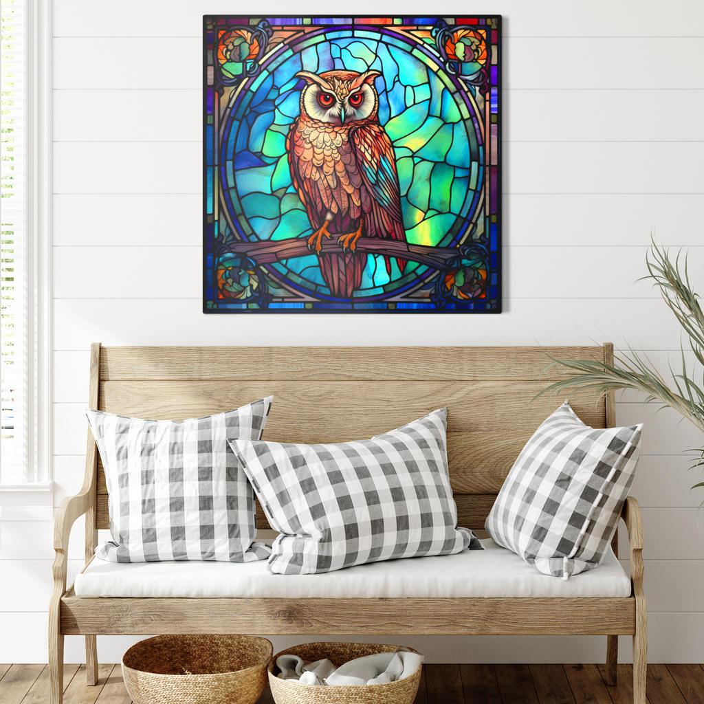Witchy Owl Metal Sign-MoonChildWorld