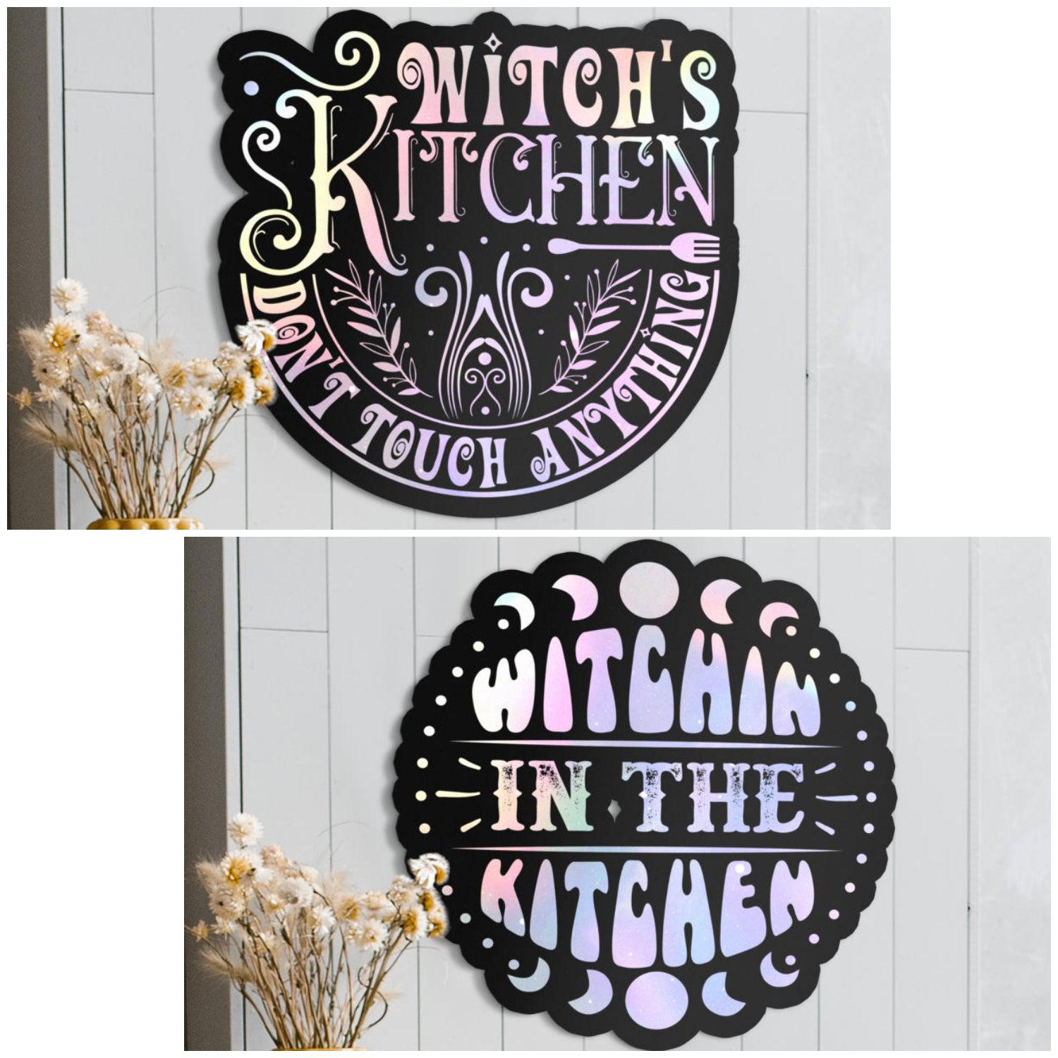 Kitchen Witch Metal Sign-MoonChildWorld