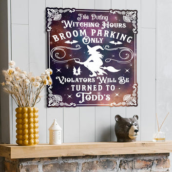 Witch Metal Sign Witchy Wall Decor