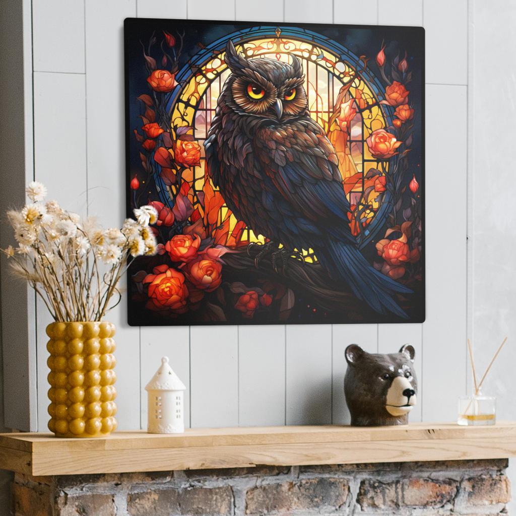 Spirit Owl Metal Sign-MoonChildWorld