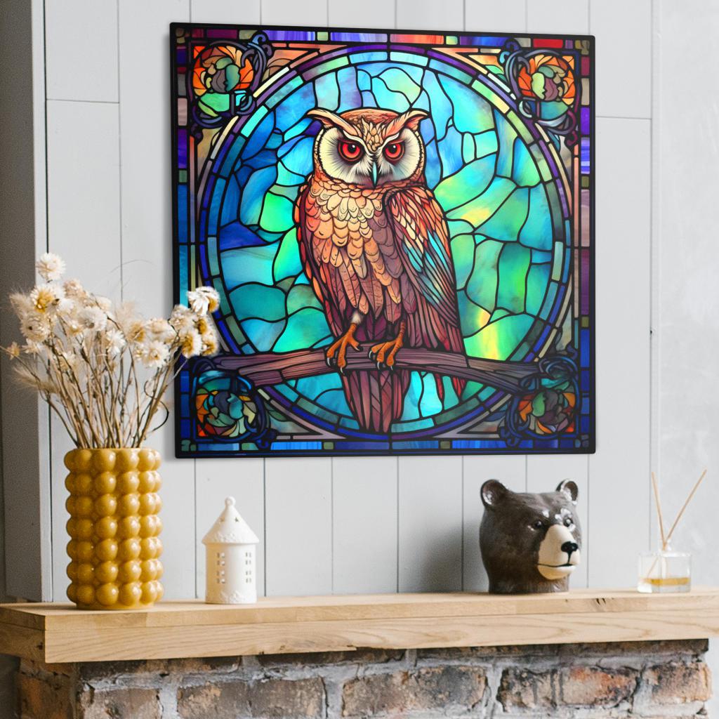 Witchy Owl Metal Sign-MoonChildWorld