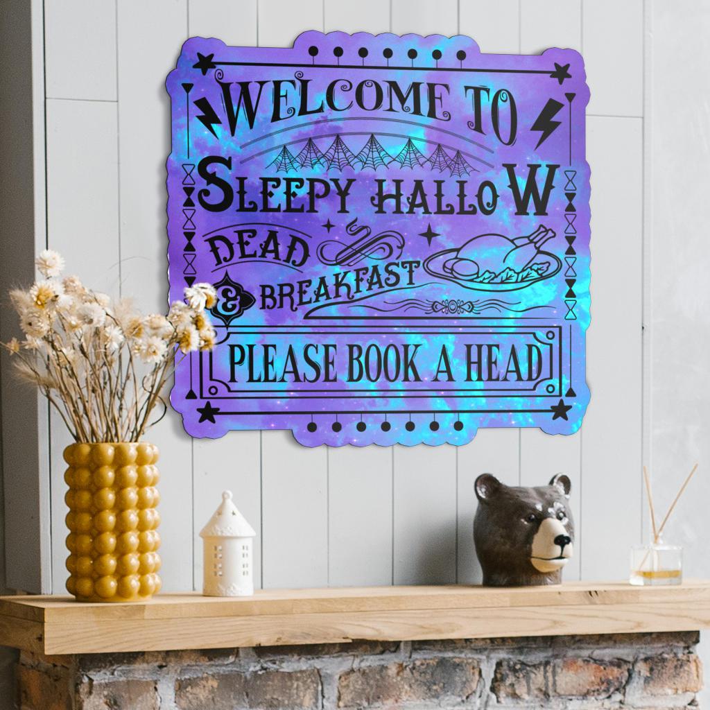 Sleepy hallow witch Metal Sign Halloween decor-MoonChildWorld