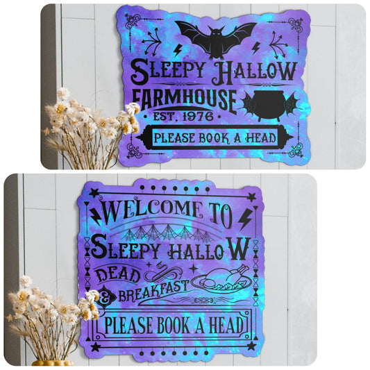 Sleepy hallow witch Metal Sign Halloween decor