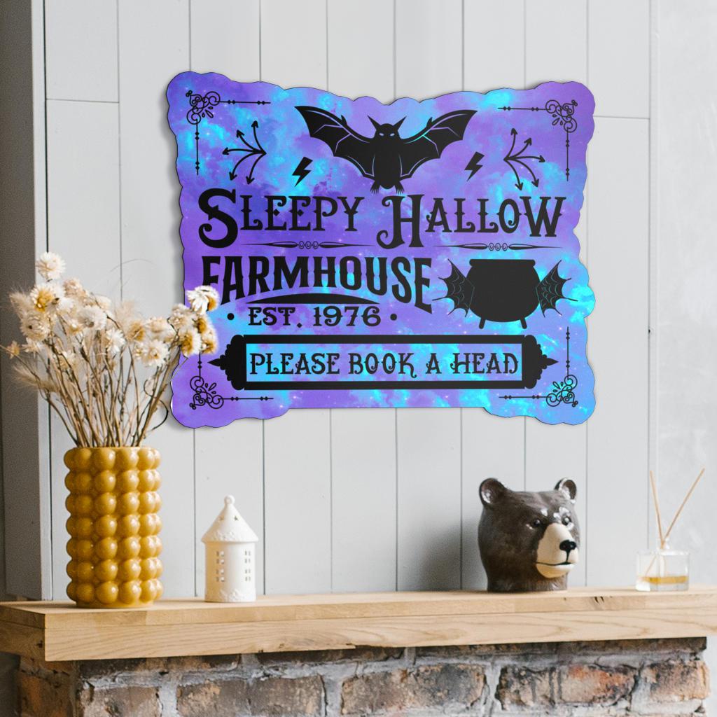 Sleepy hallow witch Metal Sign Halloween decor-MoonChildWorld