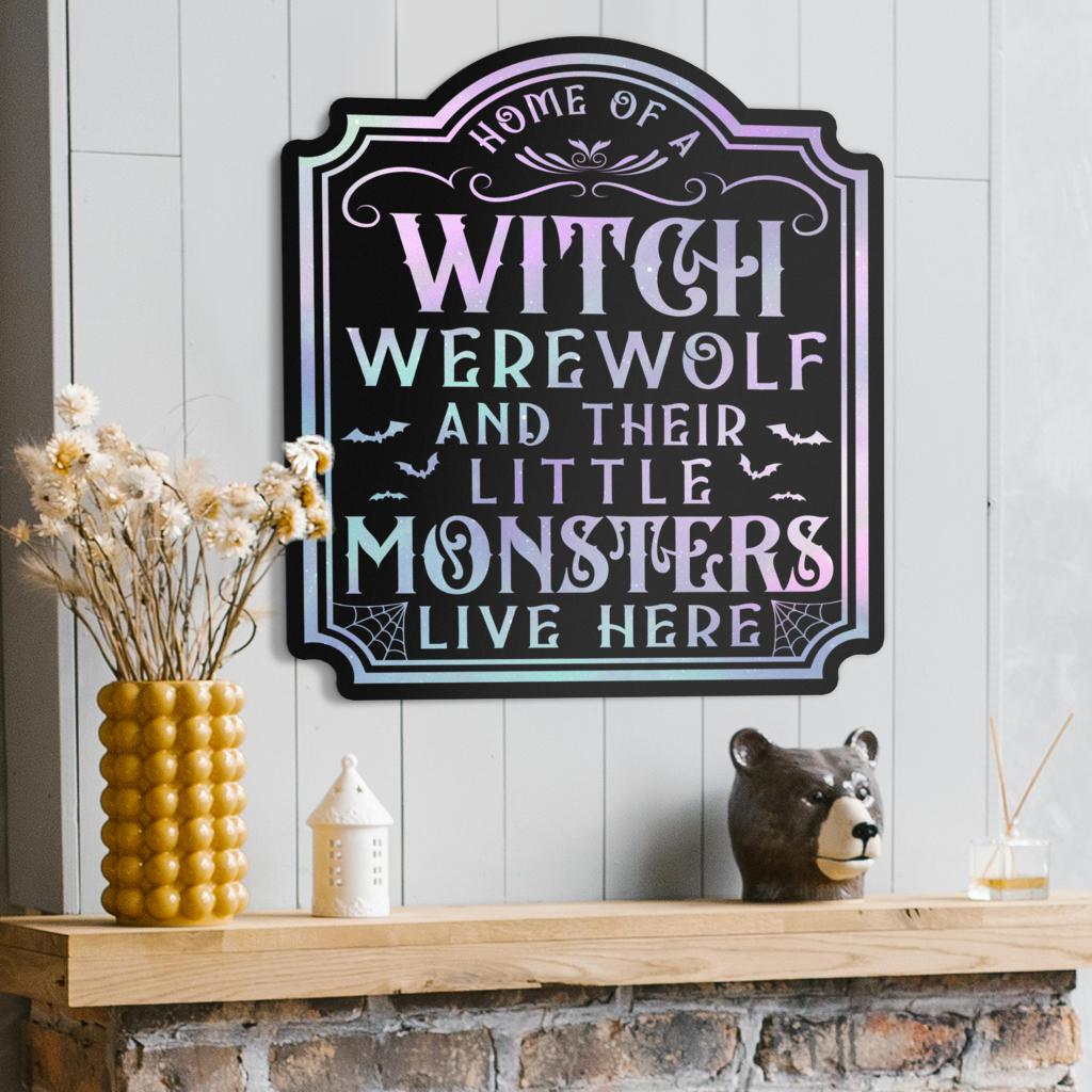 Home of witch Metal Sign-MoonChildWorld