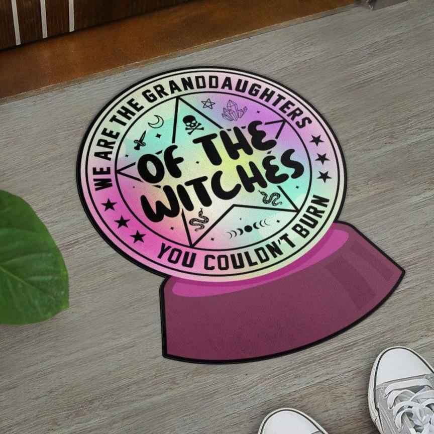 Crystal Ball Witchy Door Mat Halloween Doormat-MoonChildWorld