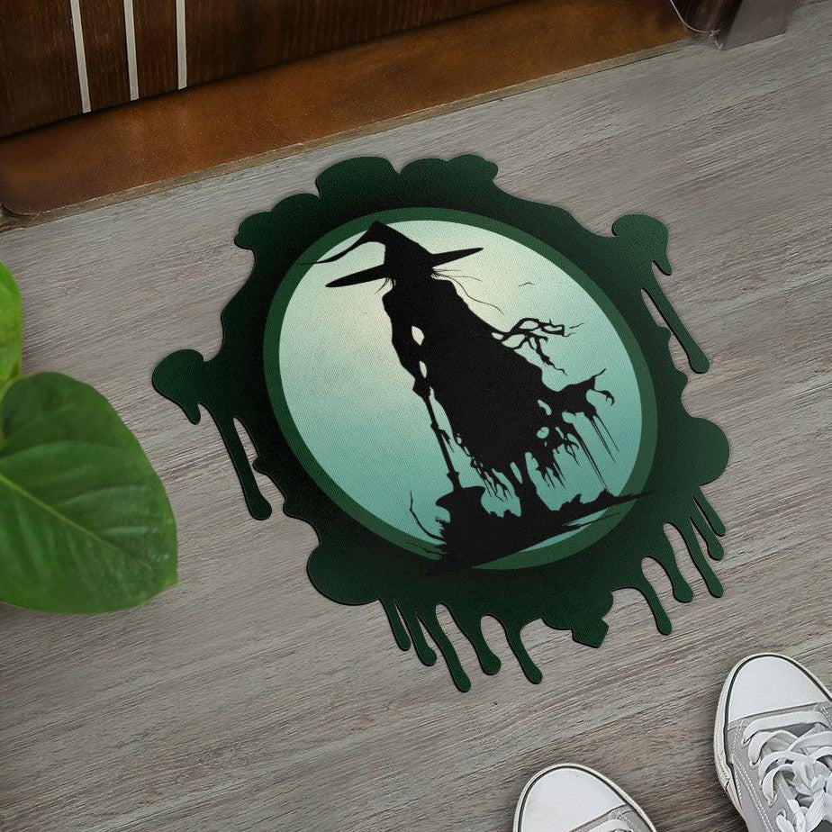 Witch Gothic Doormat Halloween Witch Door Mat-MoonChildWorld