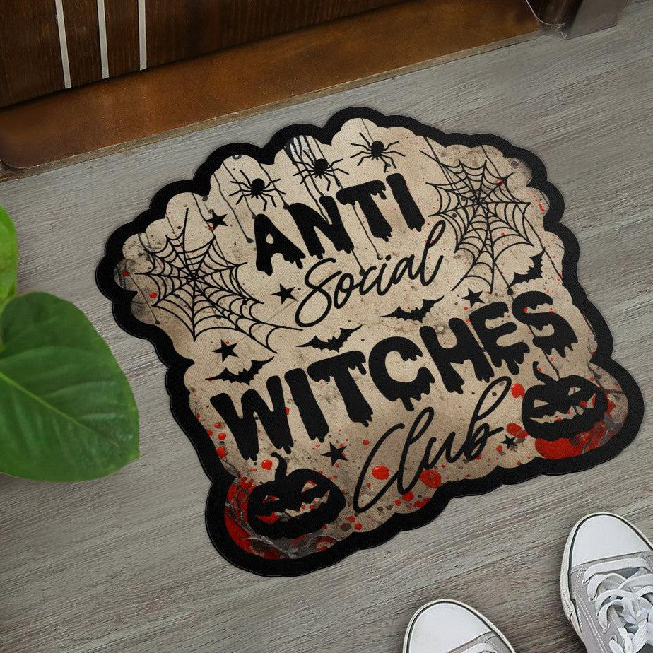 Witch Gothic Door Mat Spooky Doormat for Halloween-MoonChildWorld