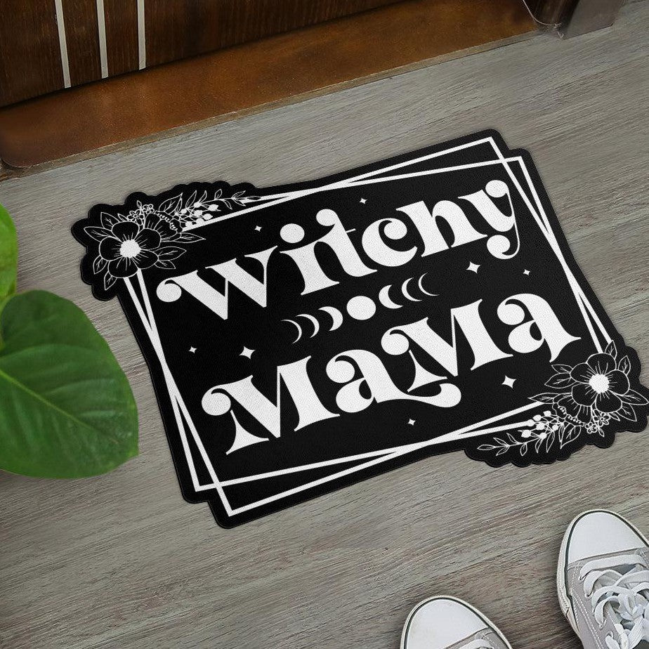 Crystal Moon Doormat Witchy Woman Door Mat-MoonChildWorld