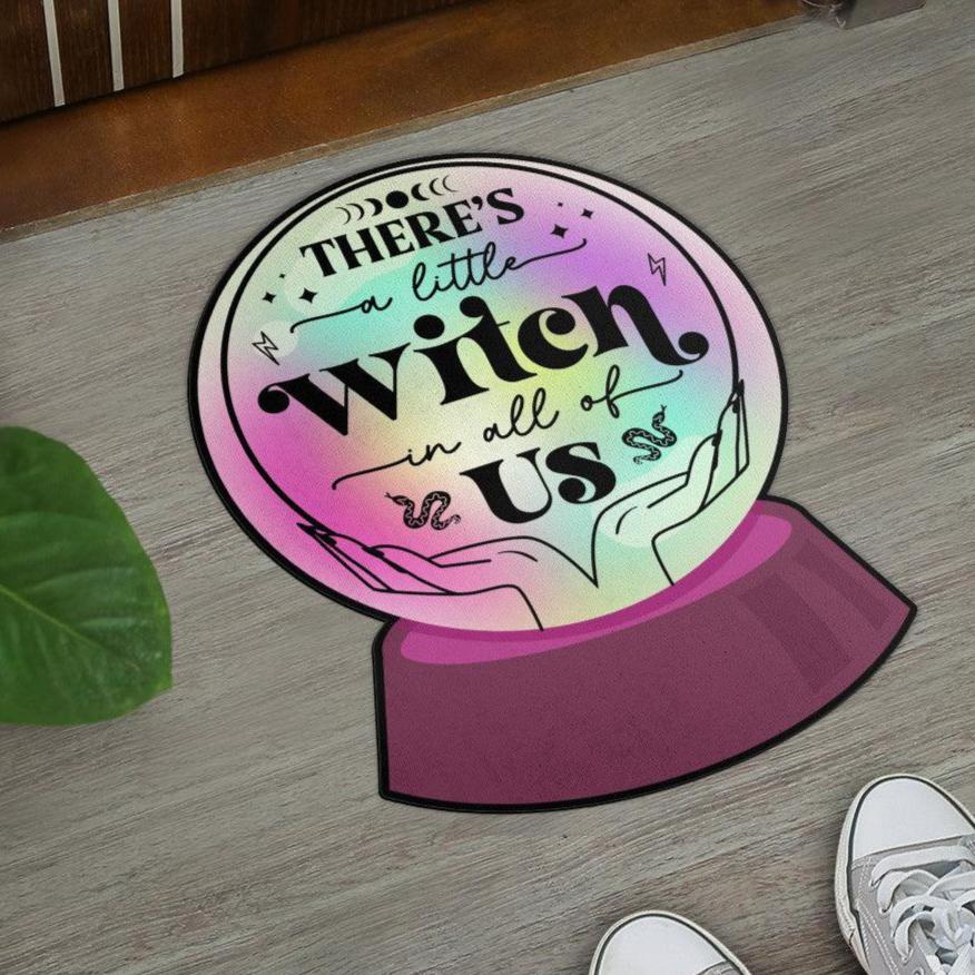 Crystal Ball Witchy Door Mat Halloween Doormat-MoonChildWorld