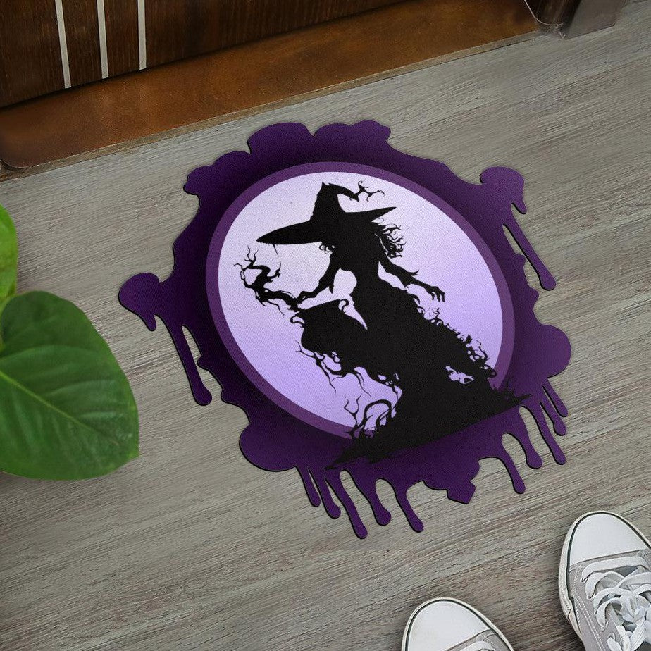 Witch Gothic Doormat Halloween Witch Door Mat-MoonChildWorld