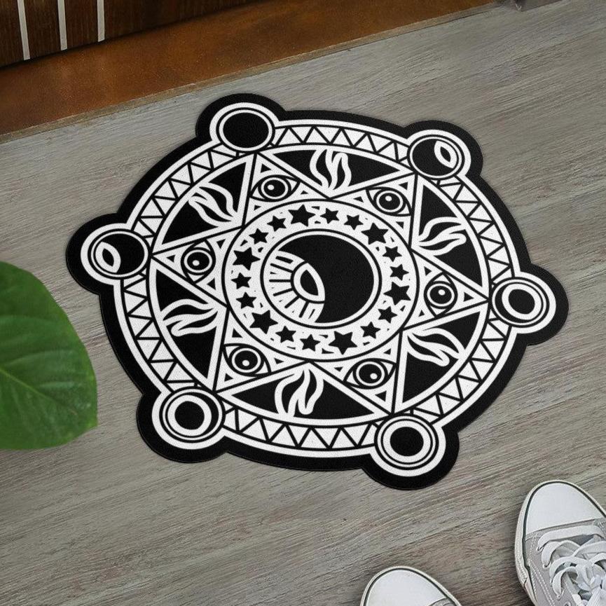 Magic Moon Door Mat Wicca Doormat-MoonChildWorld