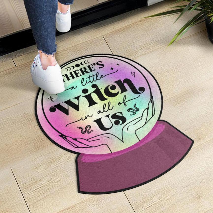 Crystal Ball Witchy Door Mat Halloween Doormat-MoonChildWorld