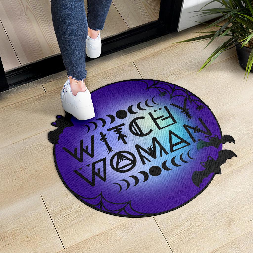 Witchy Woman Wicca Door Mat Moon Phase Doormat-MoonChildWorld