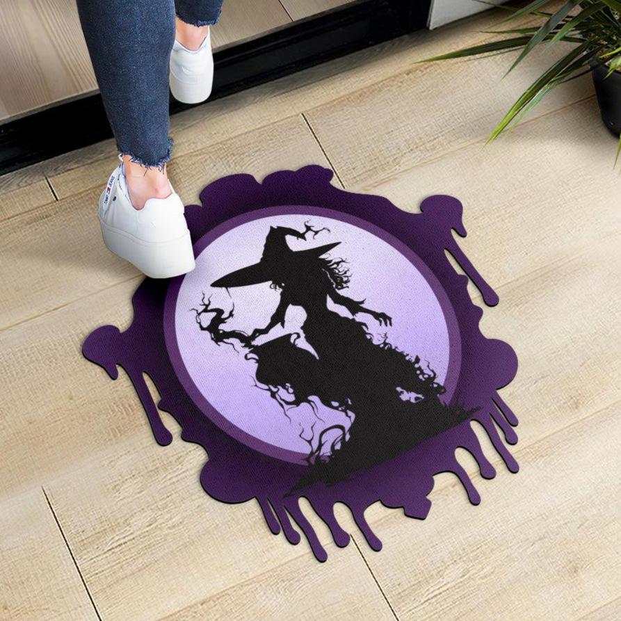 Witch Gothic Doormat Halloween Witch Door Mat-MoonChildWorld