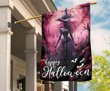 Witch Halloween Flag Gothic Home Decor