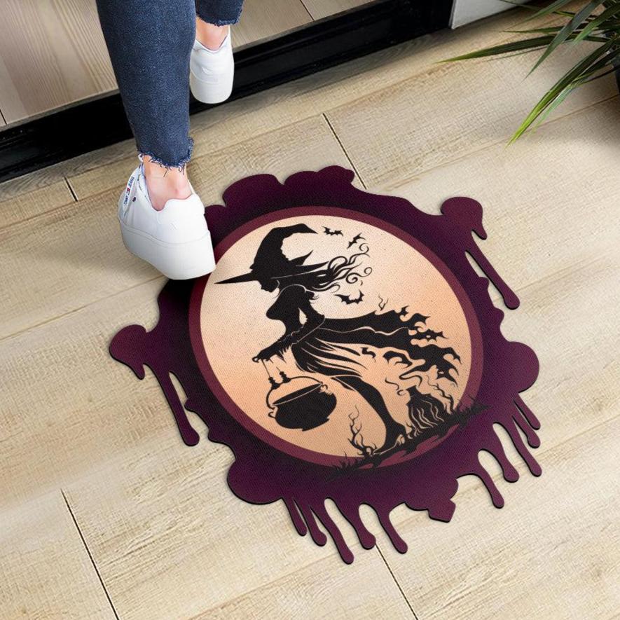 Witch Gothic Doormat Halloween Witch Door Mat-MoonChildWorld