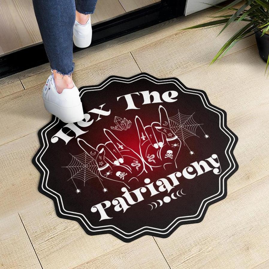 Hex the patriarchy Witchcraft Door Mat-MoonChildWorld