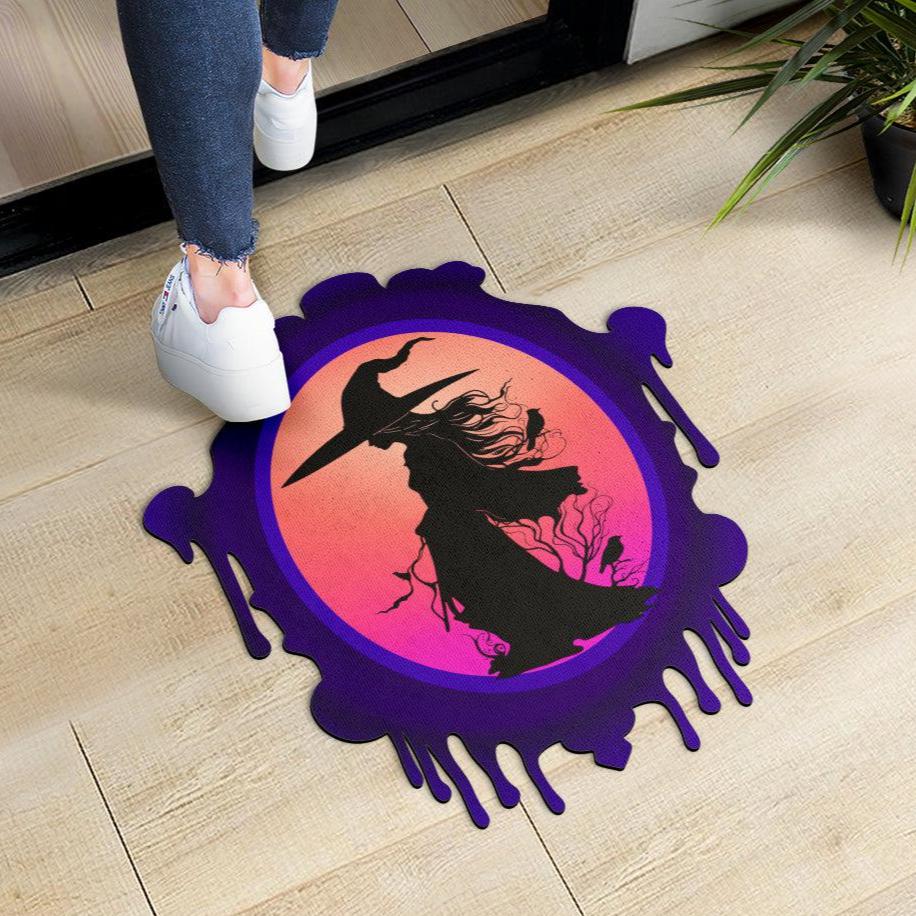 Witch Gothic Doormat Halloween Witch Door Mat-MoonChildWorld