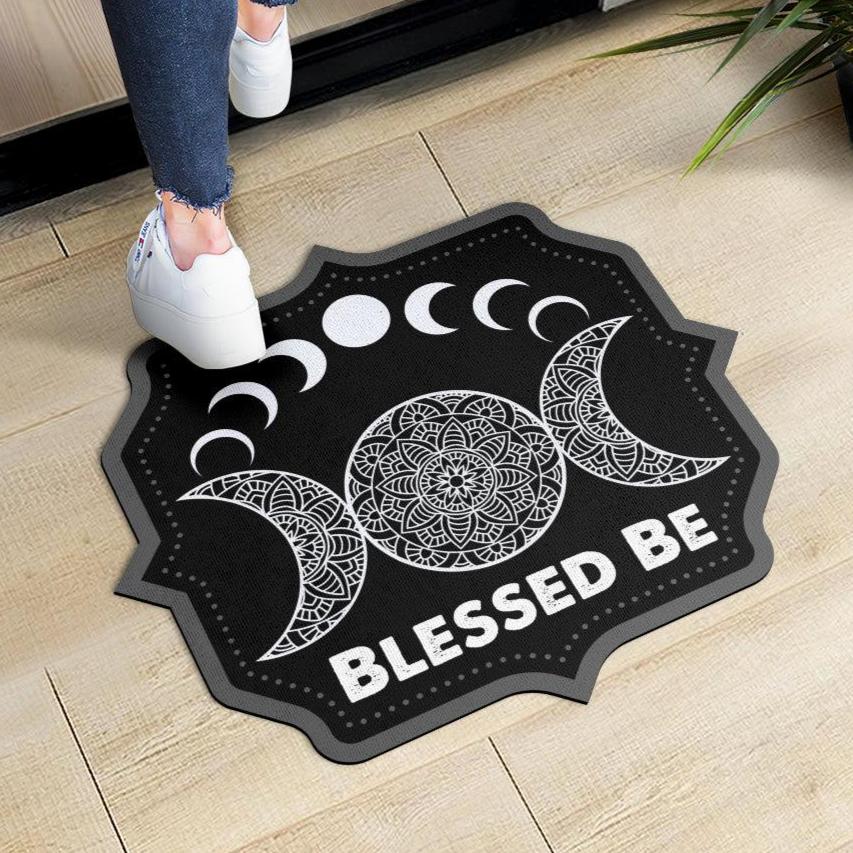 Moon phases Door Mat Wicca Triple Moon Doormat-MoonChildWorld