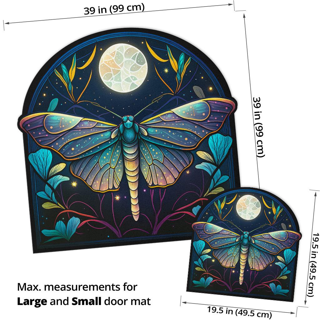 Luna Moth Door Mat Mystic Butterfly Doormat-MoonChildWorld