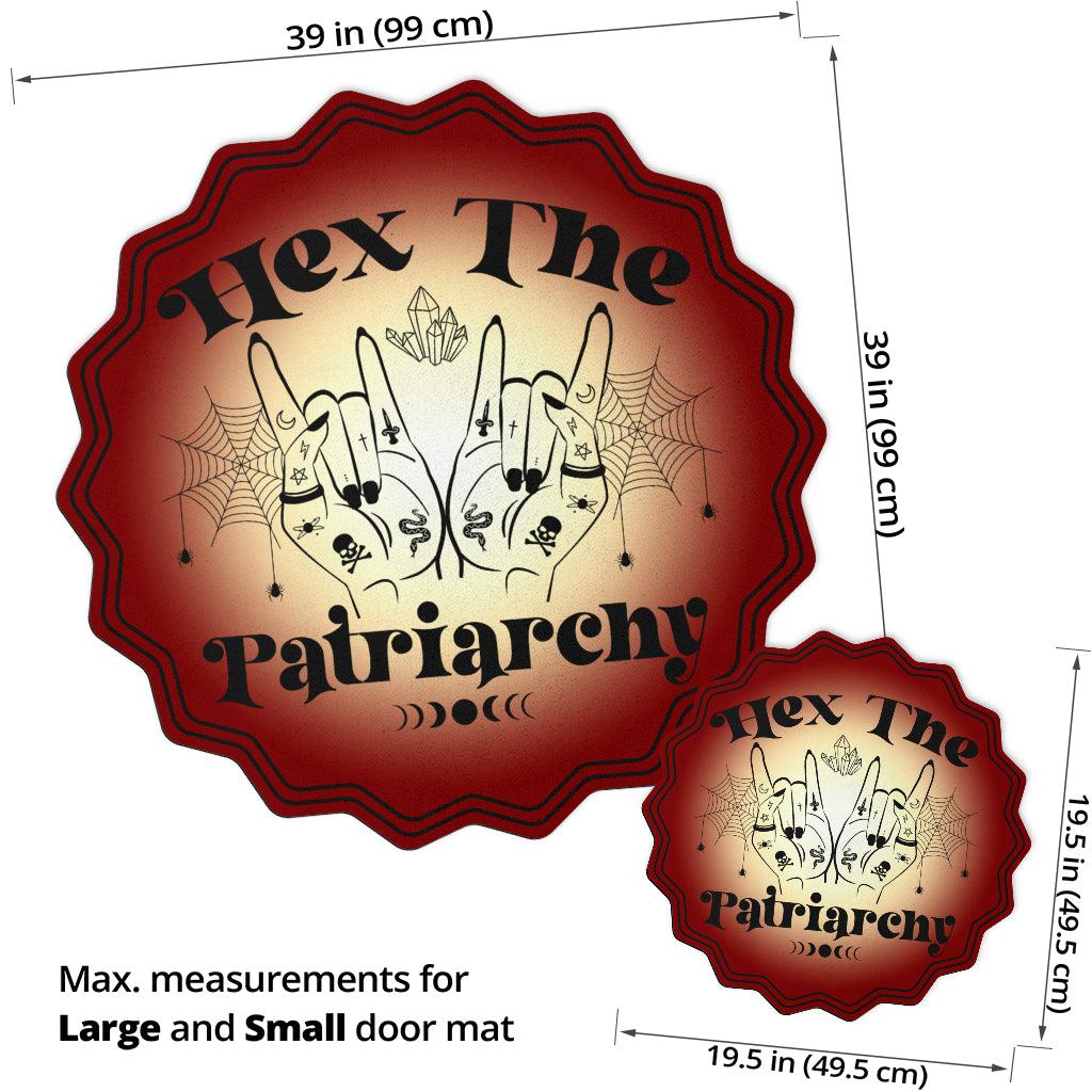 Hex the patriarchy Witchcraft Door Mat-MoonChildWorld