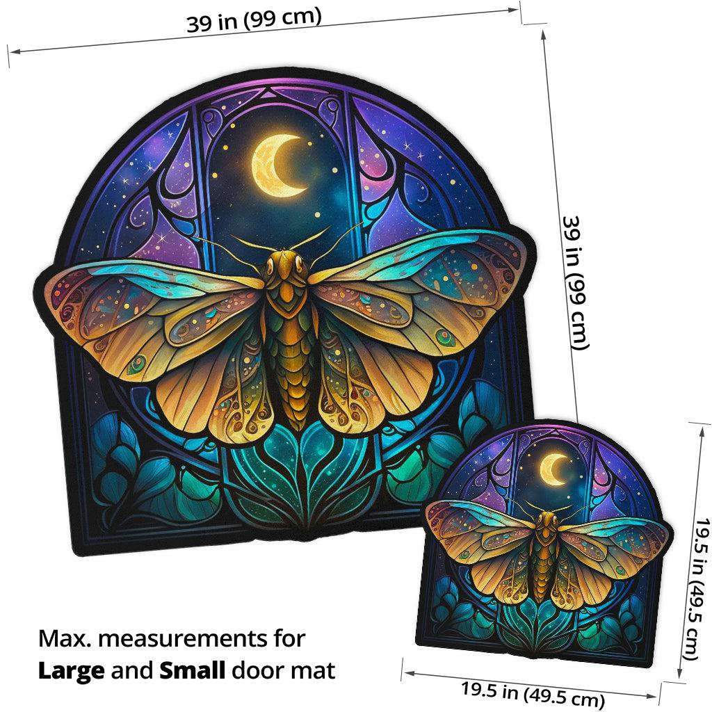 Luna Moth Door Mat Mystic Butterfly Doormat-MoonChildWorld