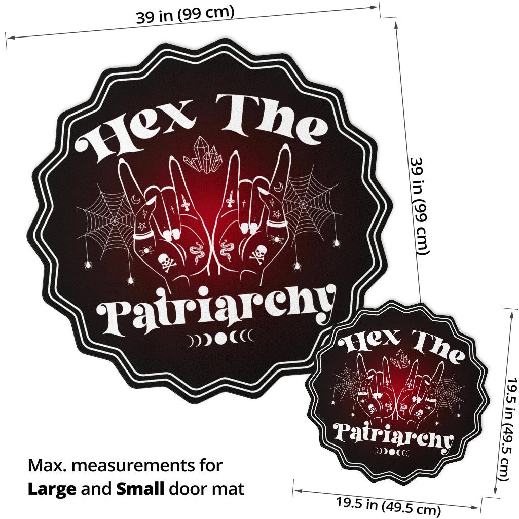 Hex the patriarchy Witchcraft Door Mat-MoonChildWorld