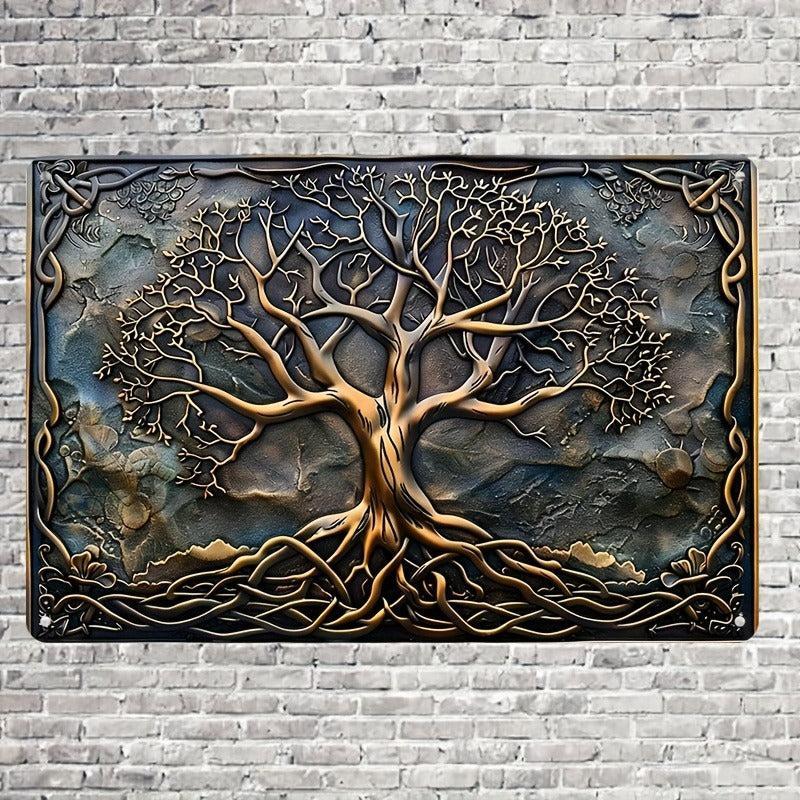 Tree Of Life Metal Sign Spiritual Tree Wall Art Tree of life Pagan Home Decor-MoonChildWorld
