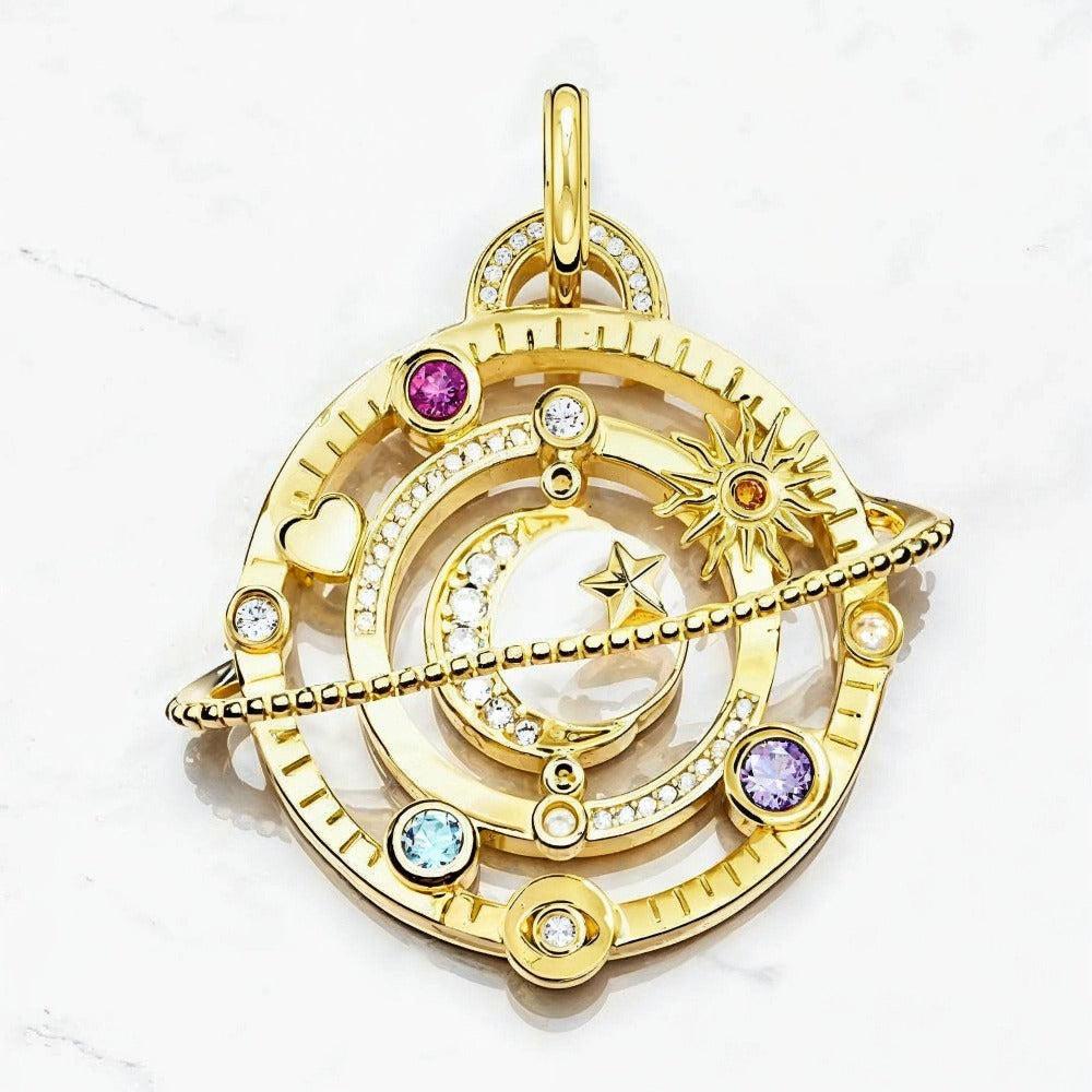 Celestial Moon Pendant Necklace-MoonChildWorld