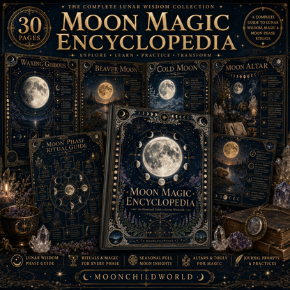 Moon Magic Encyclopedia complete lunar wisdom collection - 30 printable grimoire pages