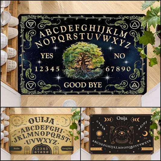 Halloween Ouija Board Door Mat Occult Decor