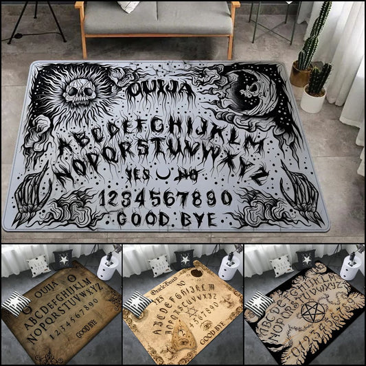 Ouija Tarot Witchcraft Gothic Area Rug