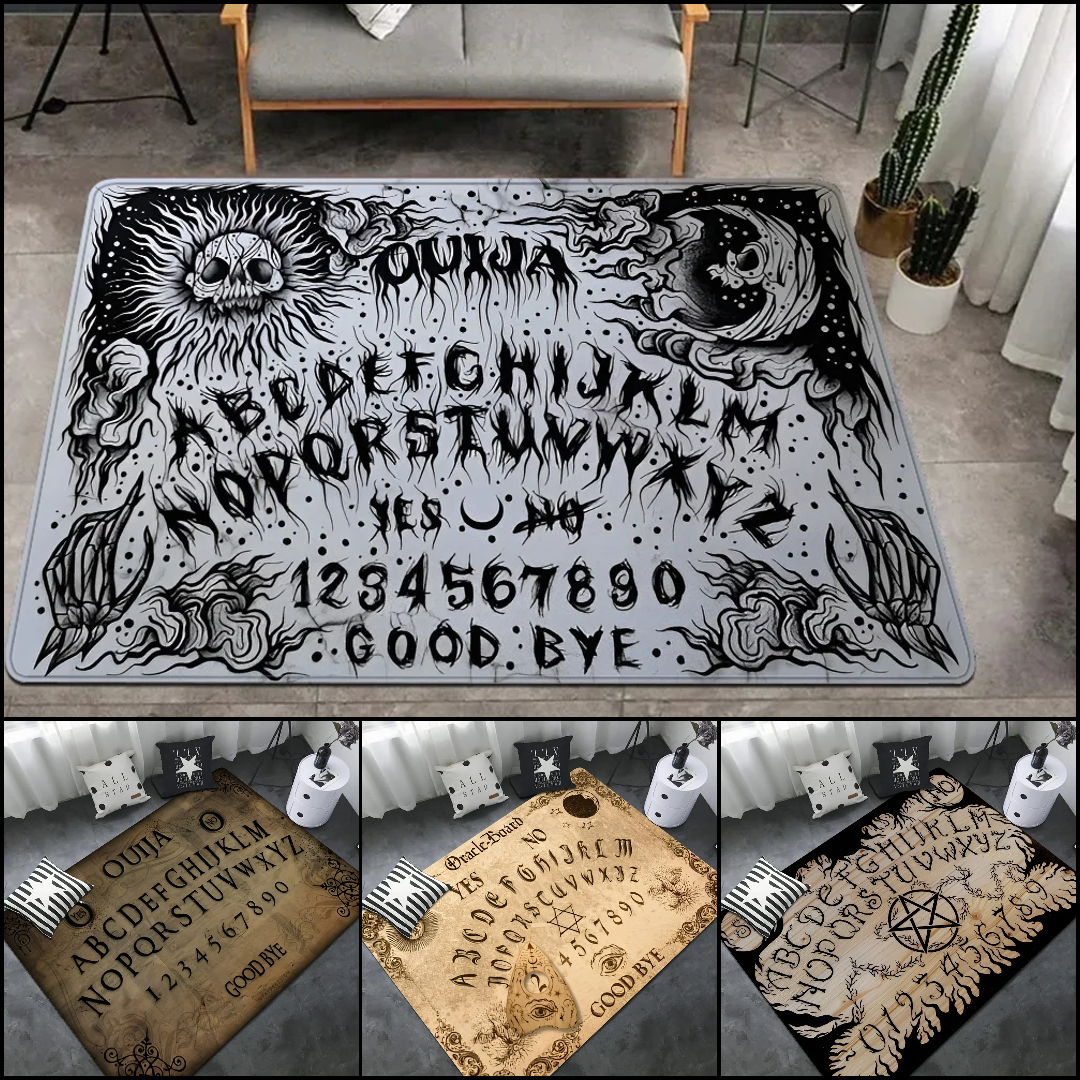 Ouija Tarot Witchcraft Gothic Area Rug-MoonChildWorld