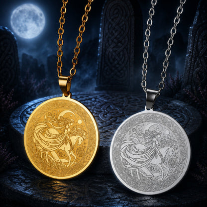 Rhiannon Goddess Necklace – dark mystical altar product photo 2