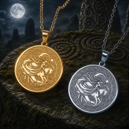 Rhiannon Goddess Necklace – dark mystical altar product photo 3