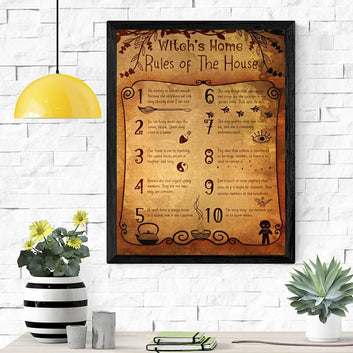 Rules of the witch house Poster-MoonChildWorld