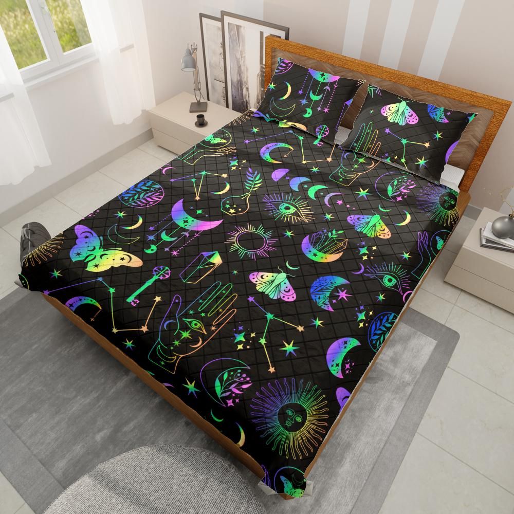 Magic things Witchy Quilt Bedding Set-MoonChildWorld