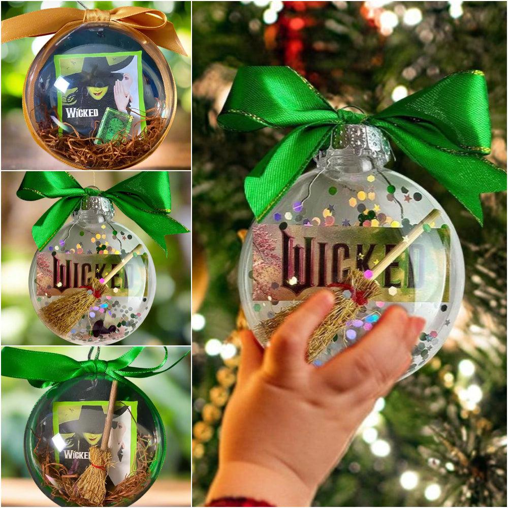 Christmas Decoration Balls With Witch Charms - Gothic Witch Christmas Ornament-MoonChildWorld