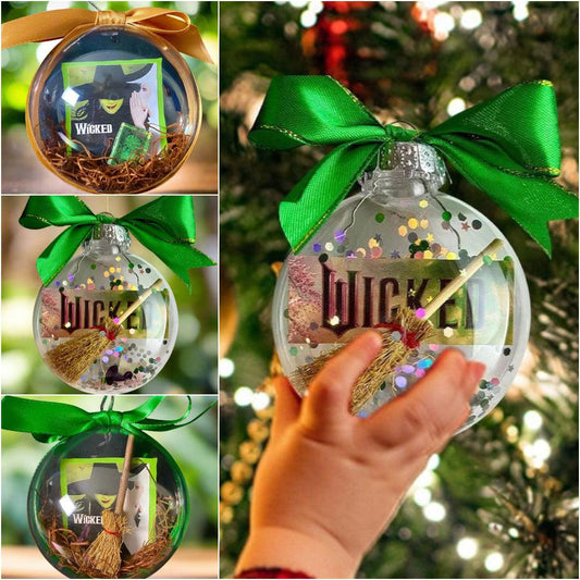 Christmas Decoration Balls With Witch Charms - Gothic Witch Christmas Ornament