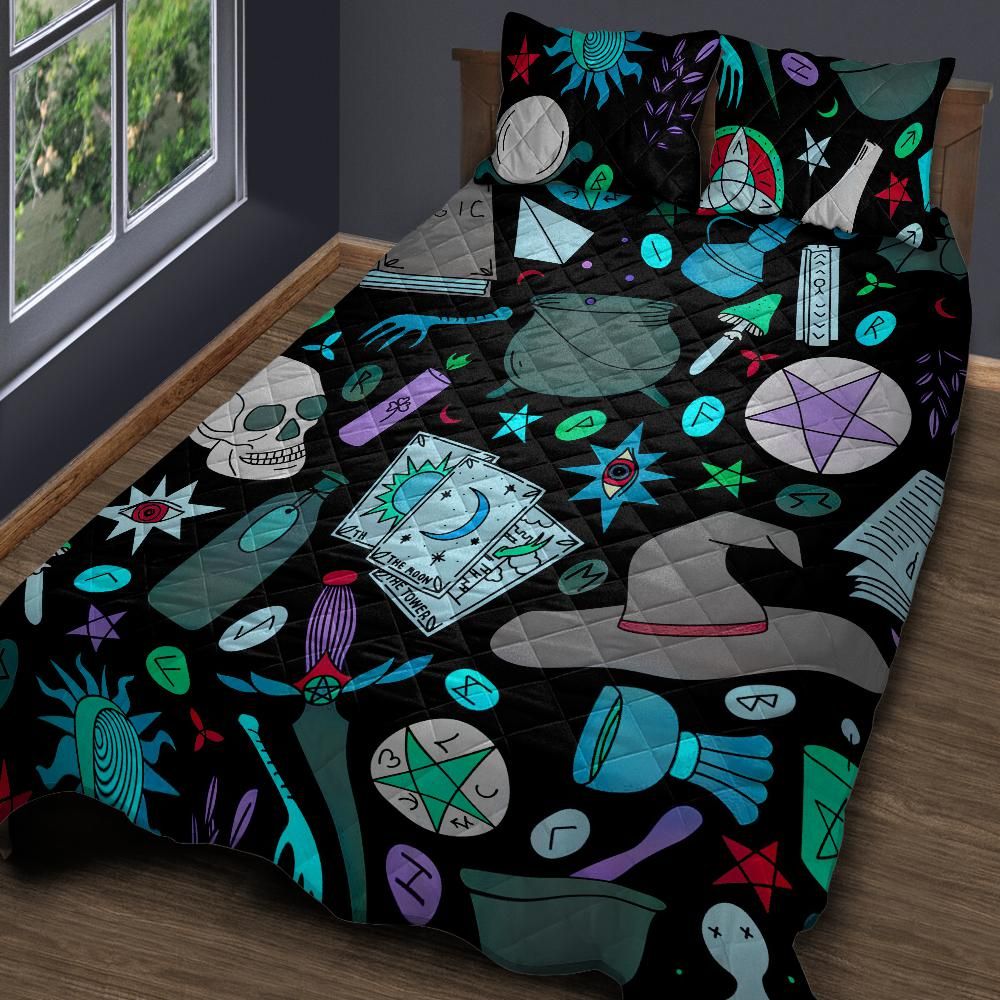 Witchcraft Quilt Bedding Set-MoonChildWorld