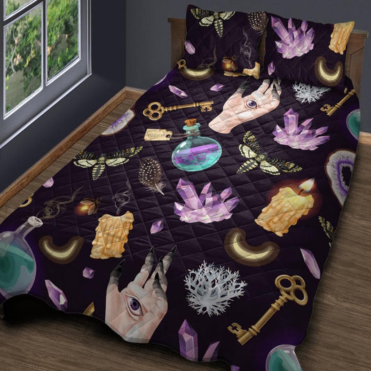 Witch Items Gothic Quilt Bedding Set