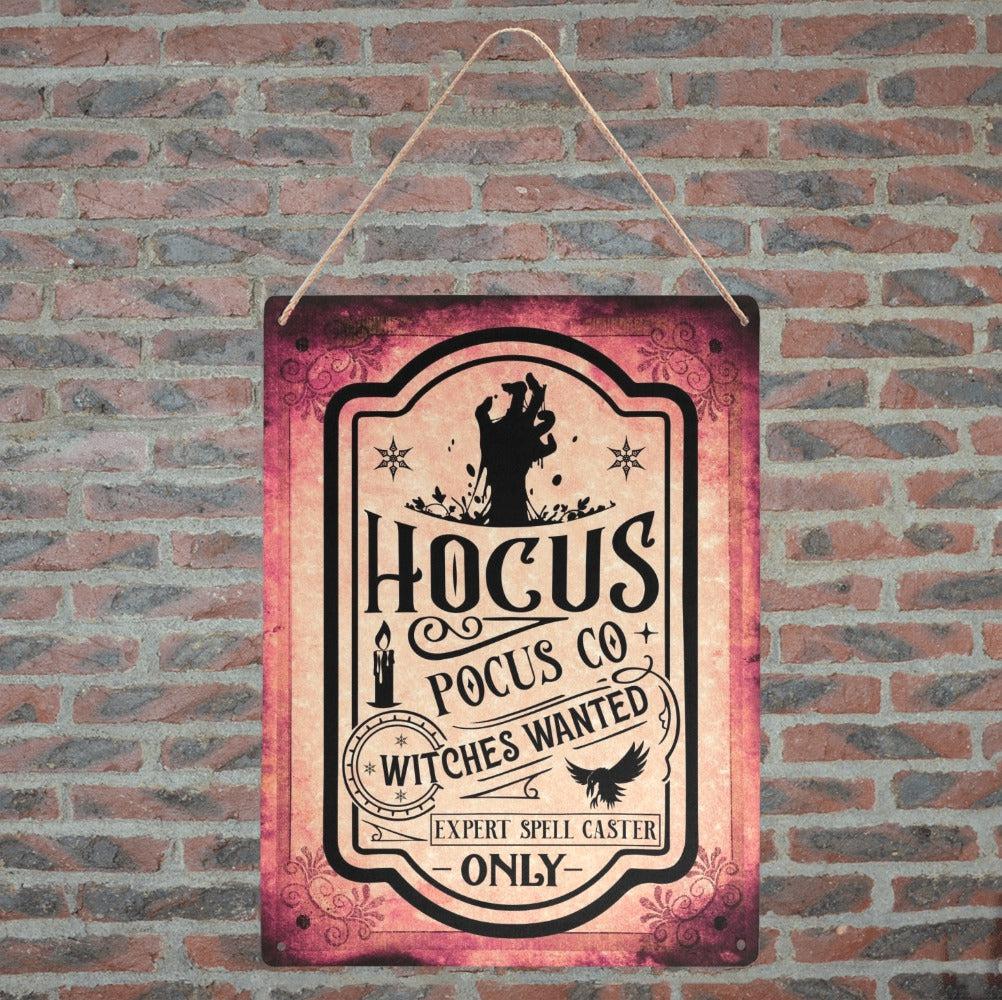 Hocus pocus Witch metal sign Halloween sign-MoonChildWorld