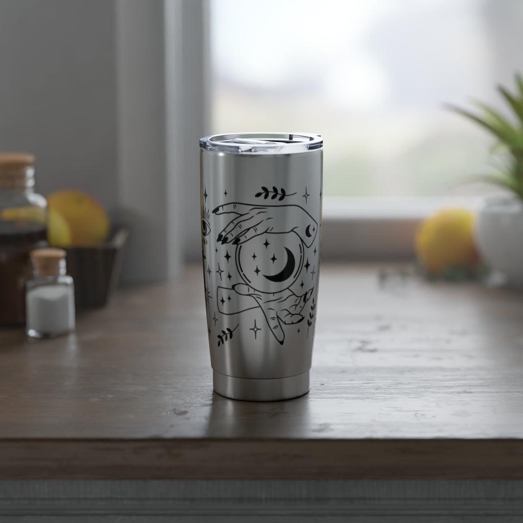 Witchy Hand Crystal moon Witch Tumbler-MoonChildWorld