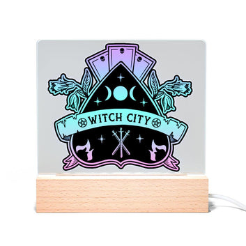 Witch city Light Up Acrylic Sign Witchy Sign