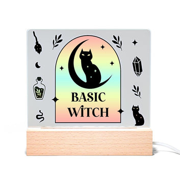 Basic witch Light Up Acrylic Sign Witch sign