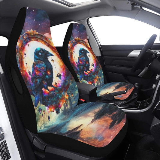Gothic raven Car Seat Covers