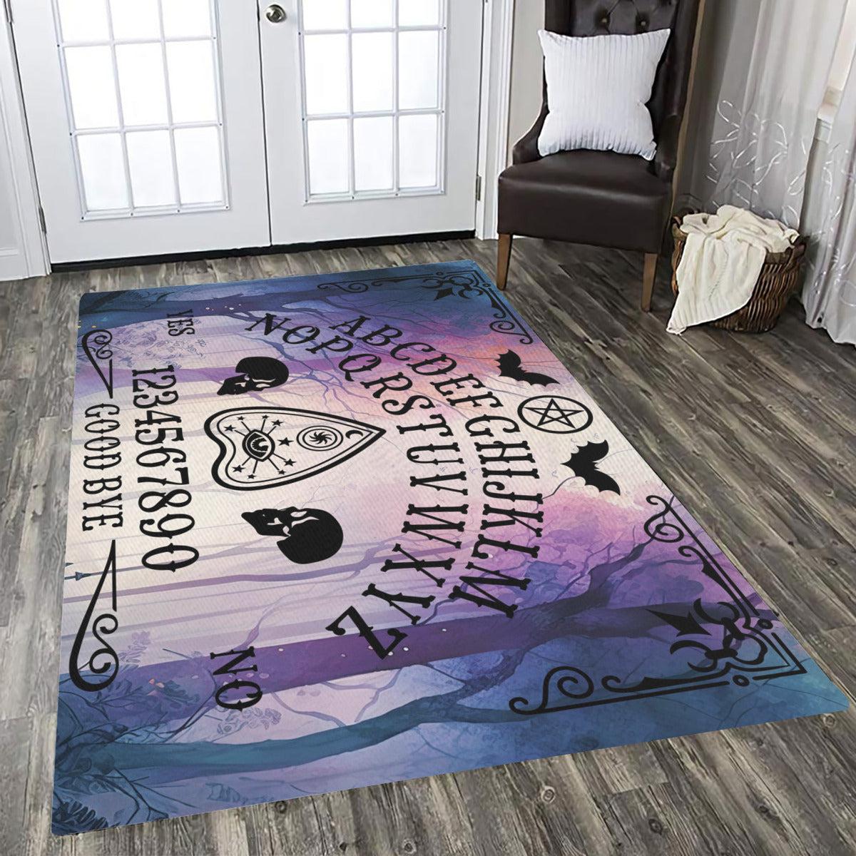 Ouija board Area rug Gothic Witch Rug-MoonChildWorld