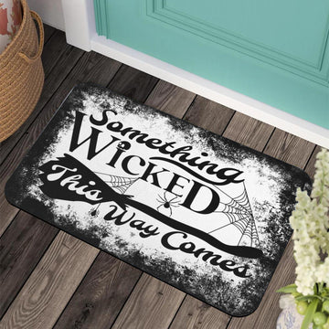 Wicked Things Gothic Halloween Doormat-MoonChildWorld